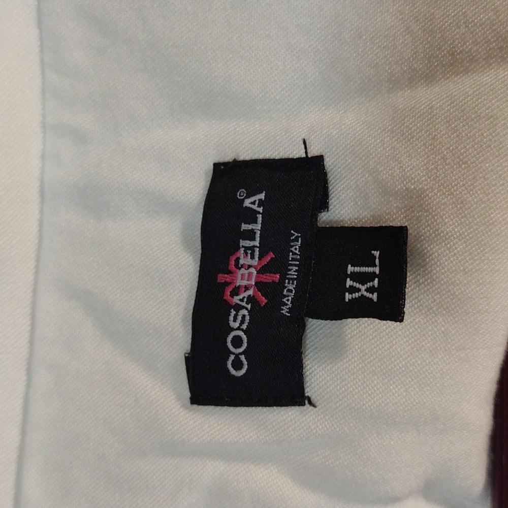 Cosabella Long sleeve Pajama Set White With Brown Trim Size XL - Picture 4 of 16